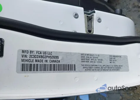 2023 Dodge Charger Sxt from USA, damaged, VIN 2C3CDXBG2PH529285